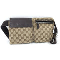 Gucci Belt Bag GG Canvas Leather Brown