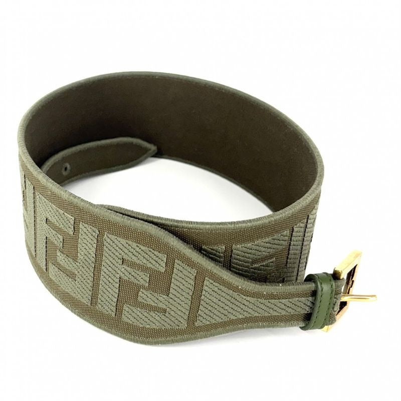 Fendi Belt FF Logo Fashion Item Thick Small 85 34 Size Canvas — view 3
