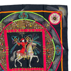 Hermes Scarf Silk Carre 90 Feux D'artifice Black — view 3