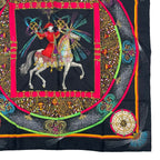 Hermes Scarf Silk Carre 90 Feux D'artifice Black — view 5