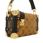 Louis Vuitton Handbag Monogram Reverse Side Trunk Brown 2-Way — view 2