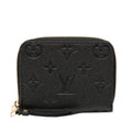 Louis Vuitton Monogram Empreinte Zippy Coin Purse Noir Black Leather