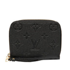 Louis Vuitton Monogram Empreinte Zippy Coin Purse Noir Black Leather