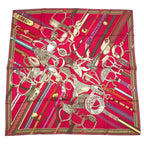 Hermes Carre 90 Scarf Silk Concours D'etriers Pink Box — view 2