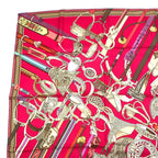 Hermes Carre 90 Scarf Silk Concours D'etriers Pink Box — view 3