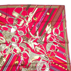 Hermes Carre 90 Scarf Silk Concours D'etriers Pink Box — view 4