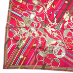 Hermes Carre 90 Scarf Silk Concours D'etriers Pink Box — view 5