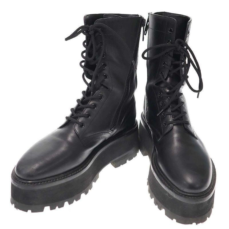 Celine 23 SS Bulky Maxx Lace Up Boots Black 40