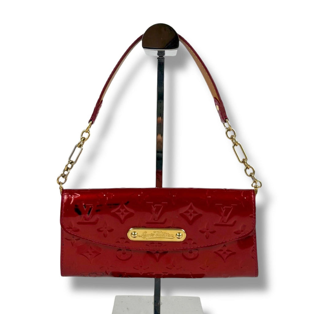 Louis Vuitton Sunset Boulevard Pouch Mini Shoulder Bag Chain Wallet Red Pomme D'amour — view 2