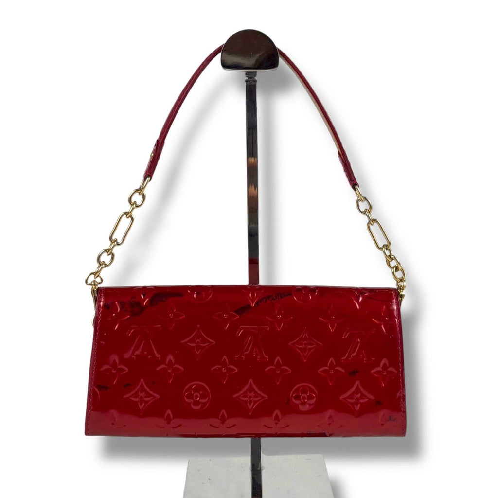 Louis Vuitton Sunset Boulevard Pouch Mini Shoulder Bag Chain Wallet Red Pomme D'amour — view 3