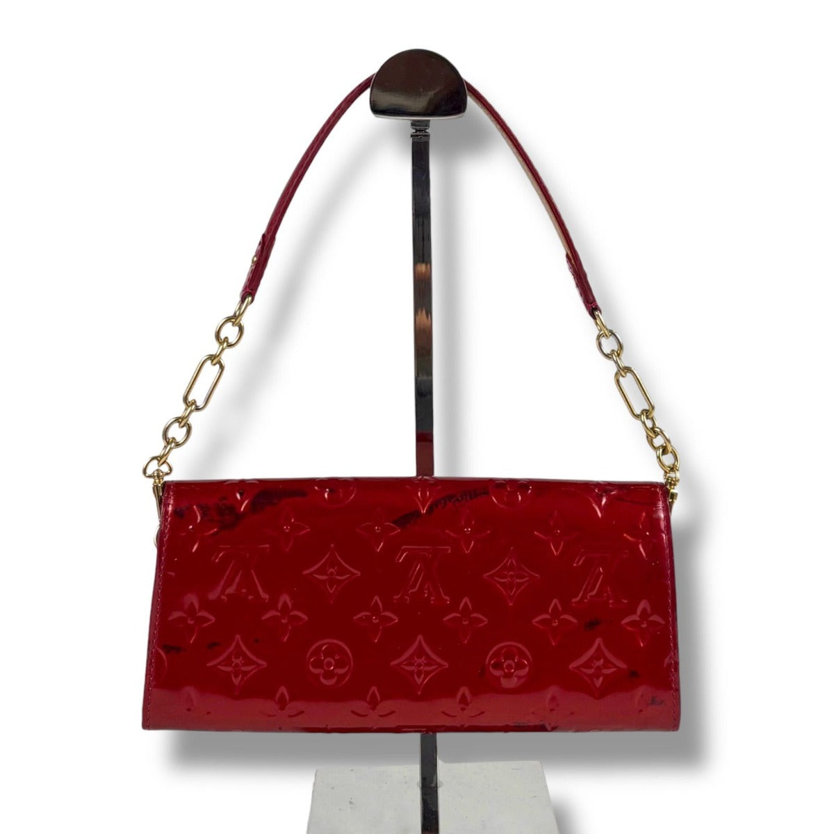 Louis Vuitton Sunset Boulevard Pouch Mini Shoulder Bag Chain Wallet Red Pomme D'amour — view 3