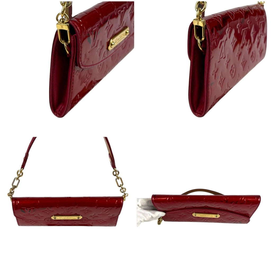 Louis Vuitton Sunset Boulevard Pouch Mini Shoulder Bag Chain Wallet Red Pomme D'amour — view 4