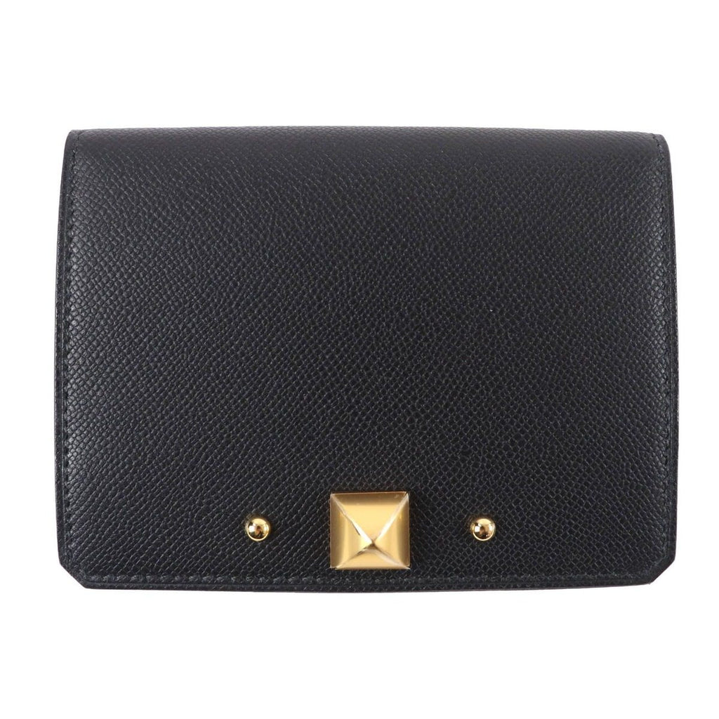 Hermes Medle Card Case Vo Madame Gold Black