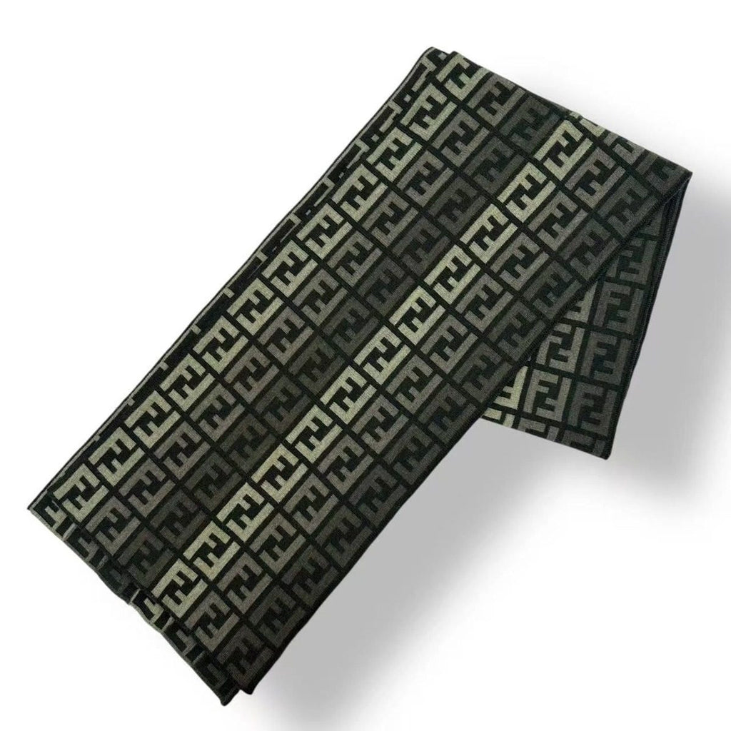 Fendi Scarf Wool Fflogo Green — view 2