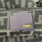 Fendi Scarf Wool Fflogo Green — view 4