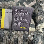 Fendi Scarf Wool Fflogo Green — view 7