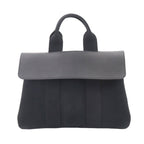 Hermes Valparaiso PM Hand Bag Toilet Blanc Leather Black Silver