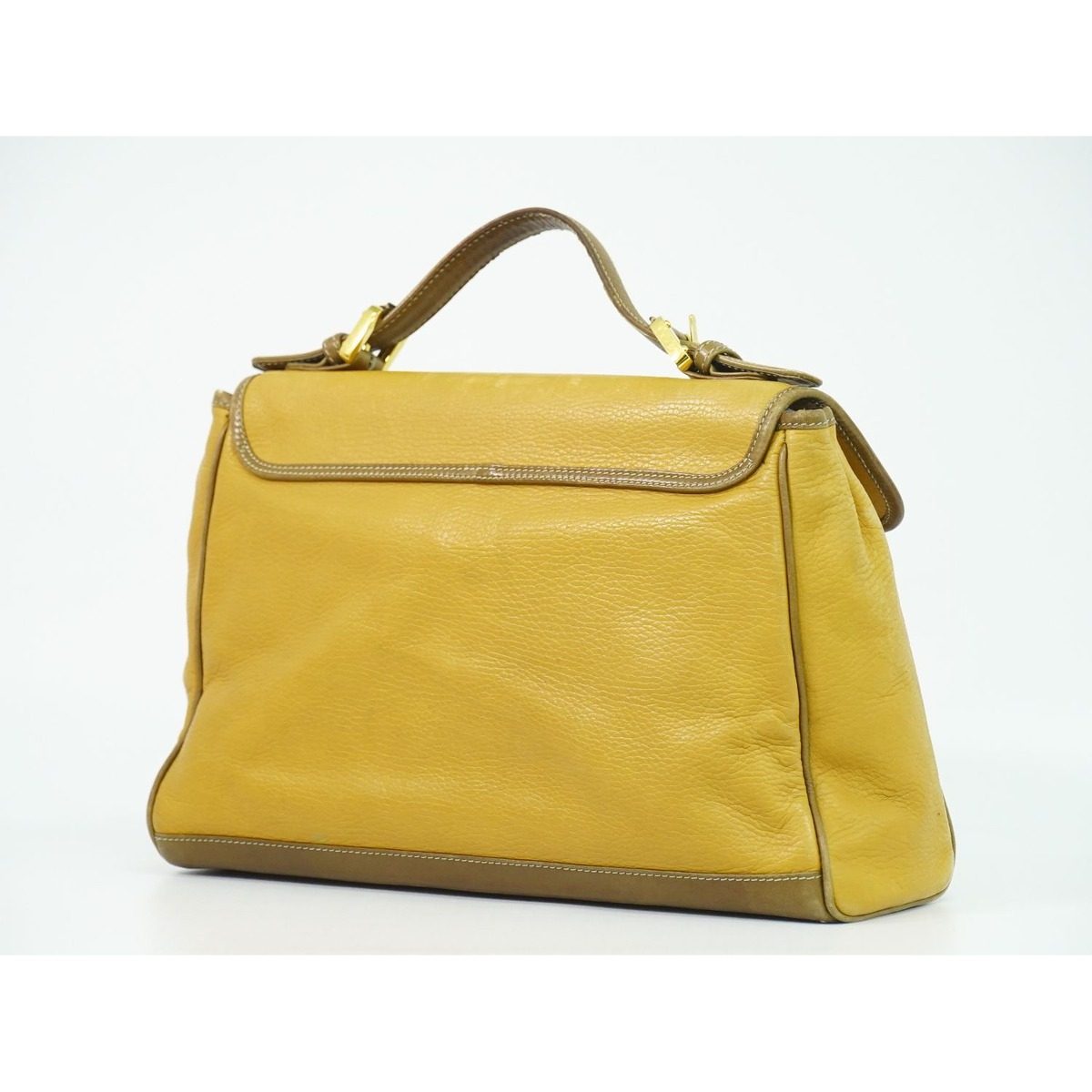 Loewe Anagram Handbag Leather Light Brown Bag — view 2