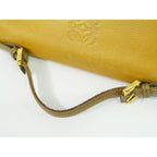 Loewe Anagram Handbag Leather Light Brown Bag — view 4