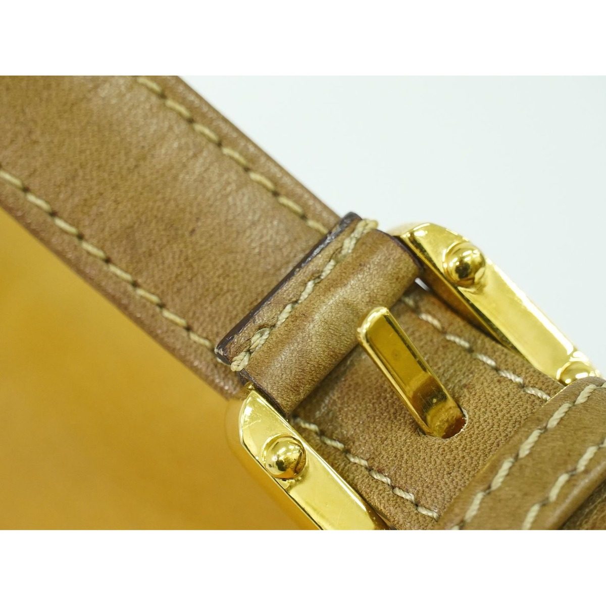 Loewe Anagram Handbag Leather Light Brown Bag — view 6