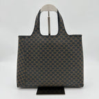Celine Macadam Blason Logo Handbag Leather Brown Black Gold Triomphe Tote — view 2