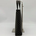 Celine Macadam Blason Logo Handbag Leather Brown Black Gold Triomphe Tote — view 6