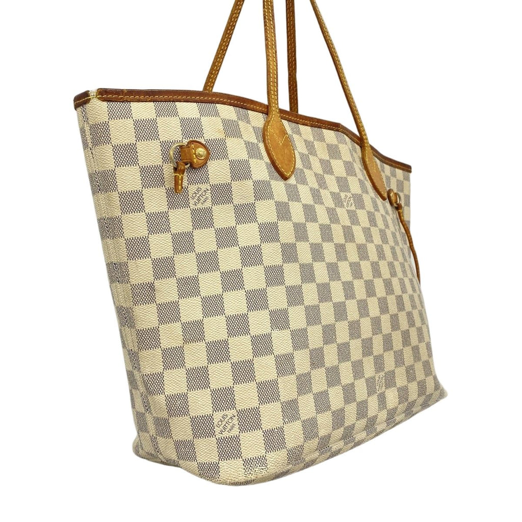 Louis Vuitton Tote Damier Azur Neverfull White — view 2