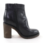 Chanel Double CC Logo Lame Leather Short Boots with Turnlock Black 36 — view 5