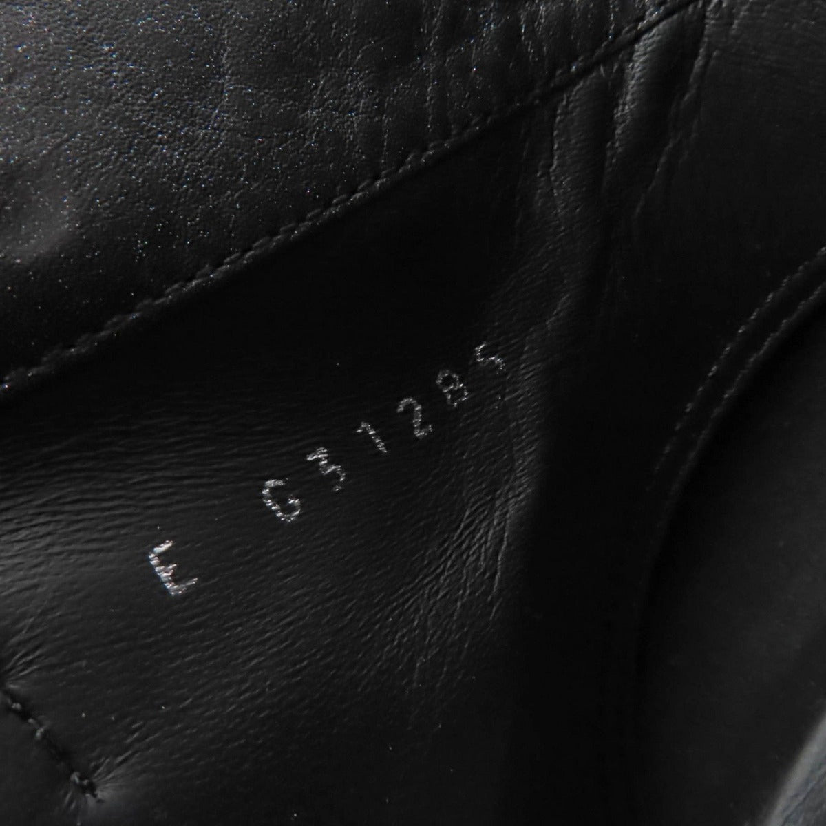 Chanel Double CC Logo Lame Leather Short Boots with Turnlock Black 36 — view 9