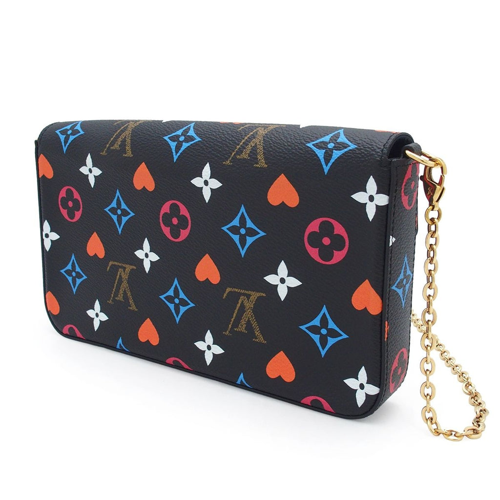 Louis Vuitton Pochette Felicie Black Multicolor Monogram Canvas Game on Chain — view 2