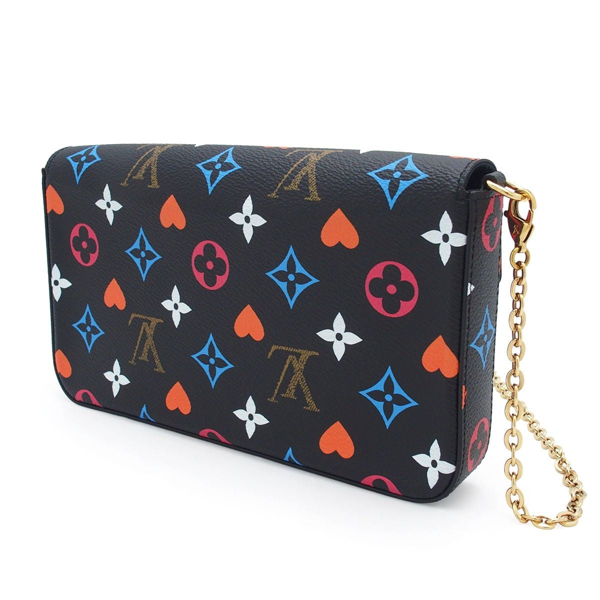 Louis Vuitton Pochette Felicie Black Multicolor Monogram Canvas Game on Chain — view 2