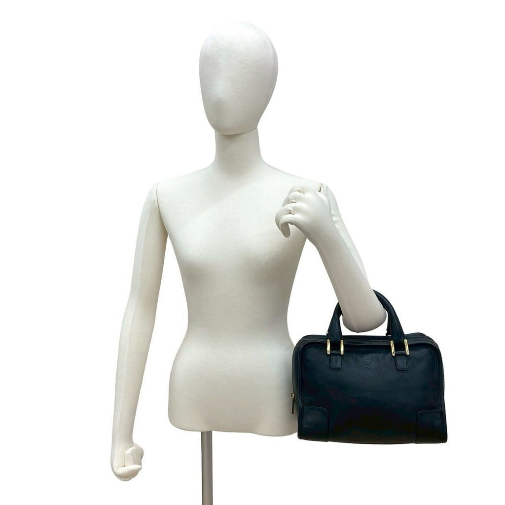 Loewe Amazona 28 Anagram Logo Leather Mini Boston Bag — view 2