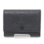Louis Vuitton Victor Wallet Monogram Shadow Leather Black Trifold