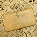 Chanel Wallet Coco Button Hook Bifold Beige Card Billfold — view 3