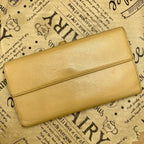 Chanel Wallet Coco Button Hook Bifold Beige Card Billfold — view 4