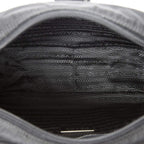Prada Front Zip Camera Crossbody Black Nylon Canvas — view 9
