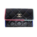 Chanel Card Case Multicolor Pastel Color Quilted CC Logo