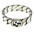 Gucci Interlocking Wide Ring Silver
