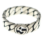 Gucci Interlocking Wide Ring Silver