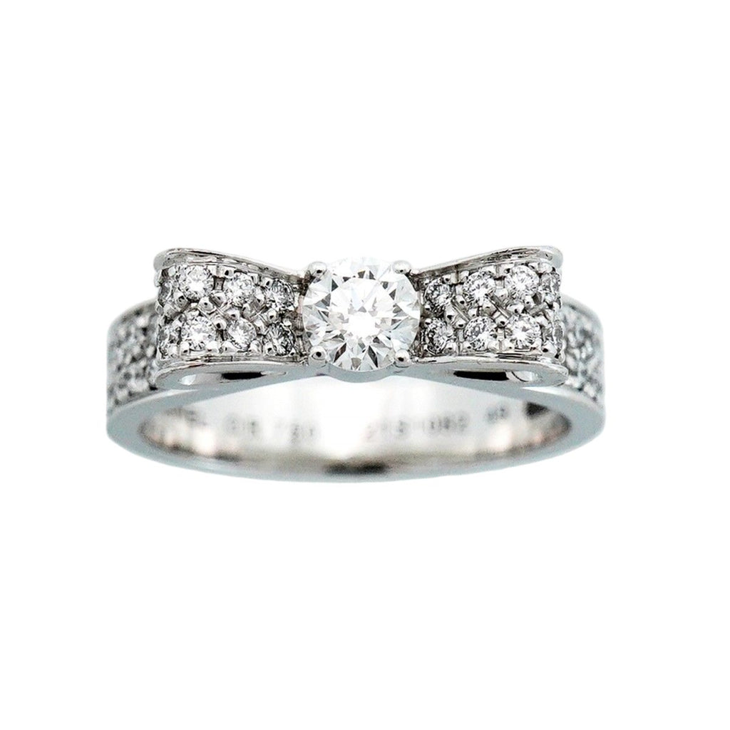 Chanel Ring Ribbon 18k White Gold Diamond — view 2