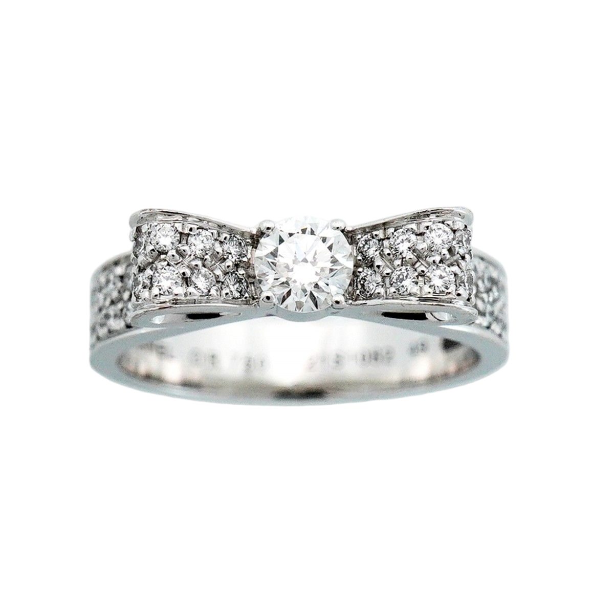 Chanel Ring Ribbon 18k White Gold Diamond — view 2