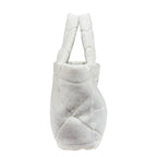 Prada Quilt Shearling Tote Mouton White — view 4