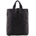 Hermes Her Line Cabas Tote Bag Nylon Canvas Gray Handbag