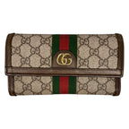 Gucci Ophidia GG Continental Wallet Sherry Line Supreme Long