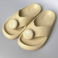 Loewe Bubble Form Slide Sandals Thong Beige