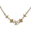 Louis Vuitton Baby Necklace Metal Gold