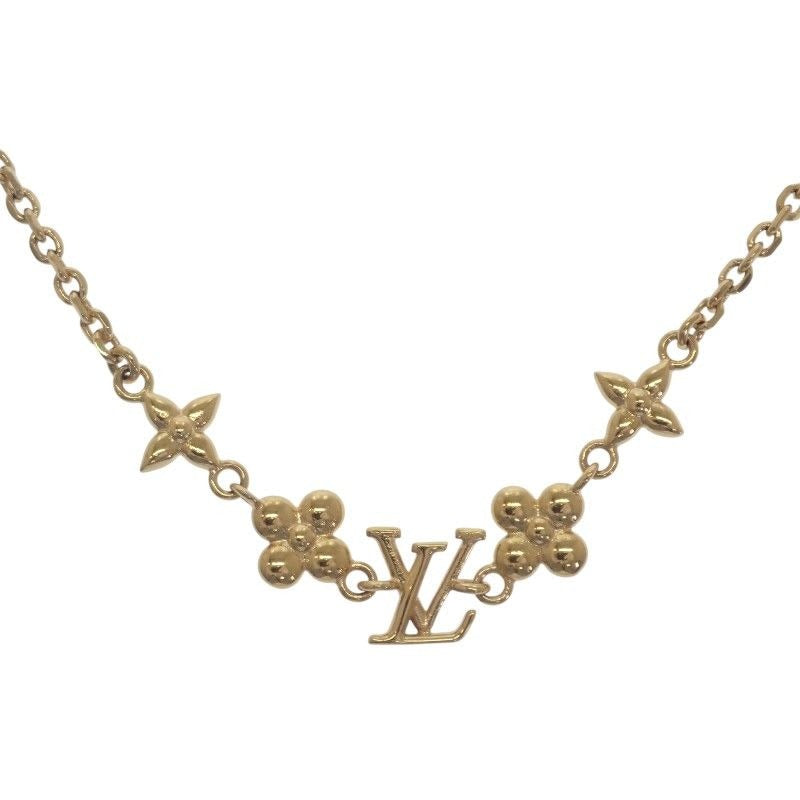 Louis Vuitton Baby Necklace Metal Gold