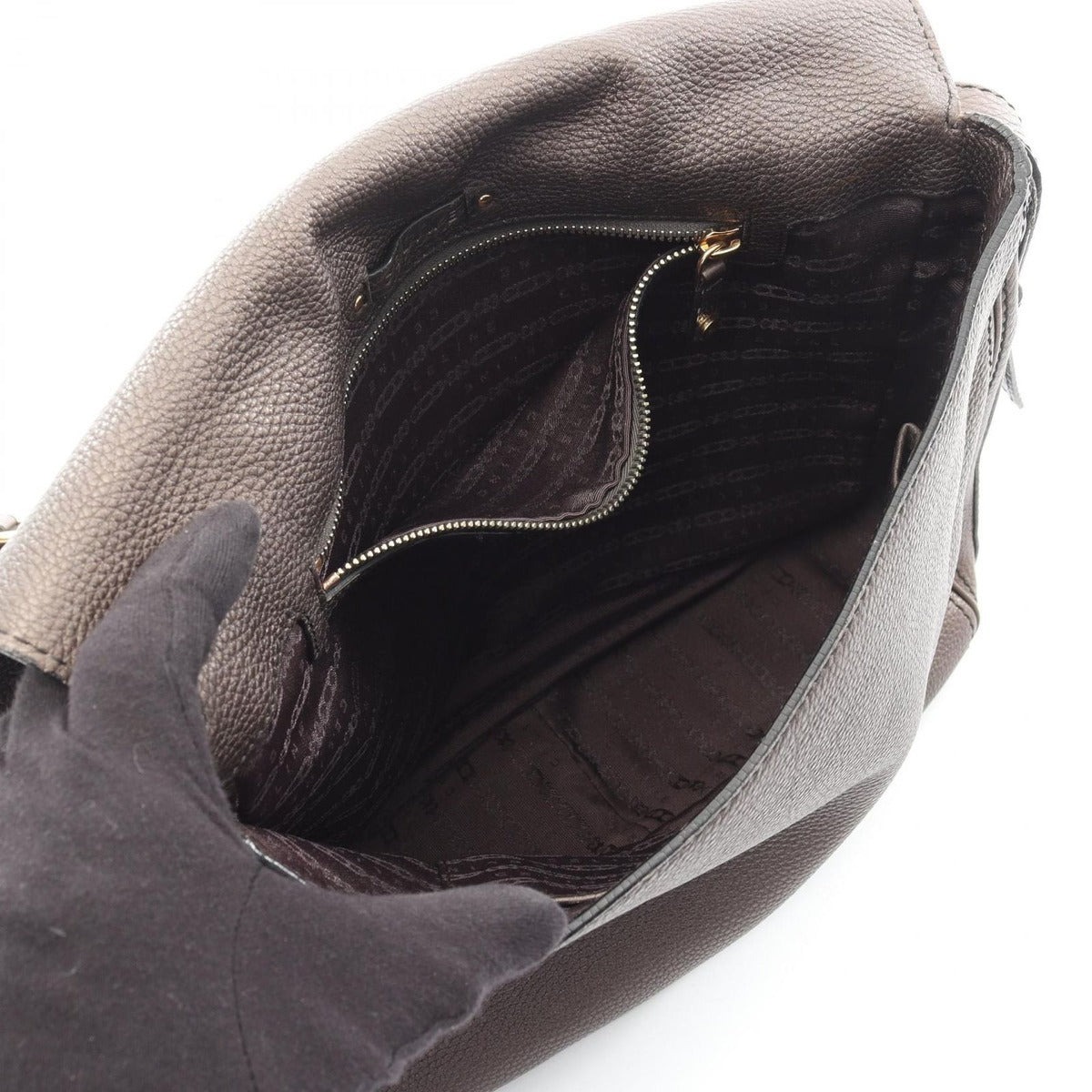 Celine Shoulder Bag Bronze Leather — view 3