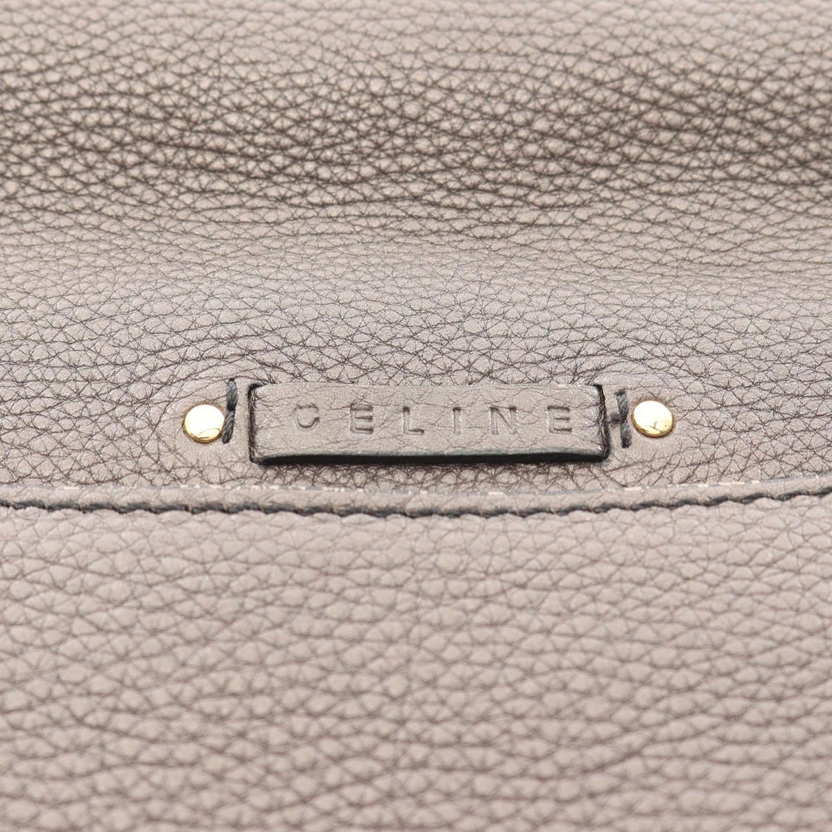 Celine Shoulder Bag Bronze Leather — view 4