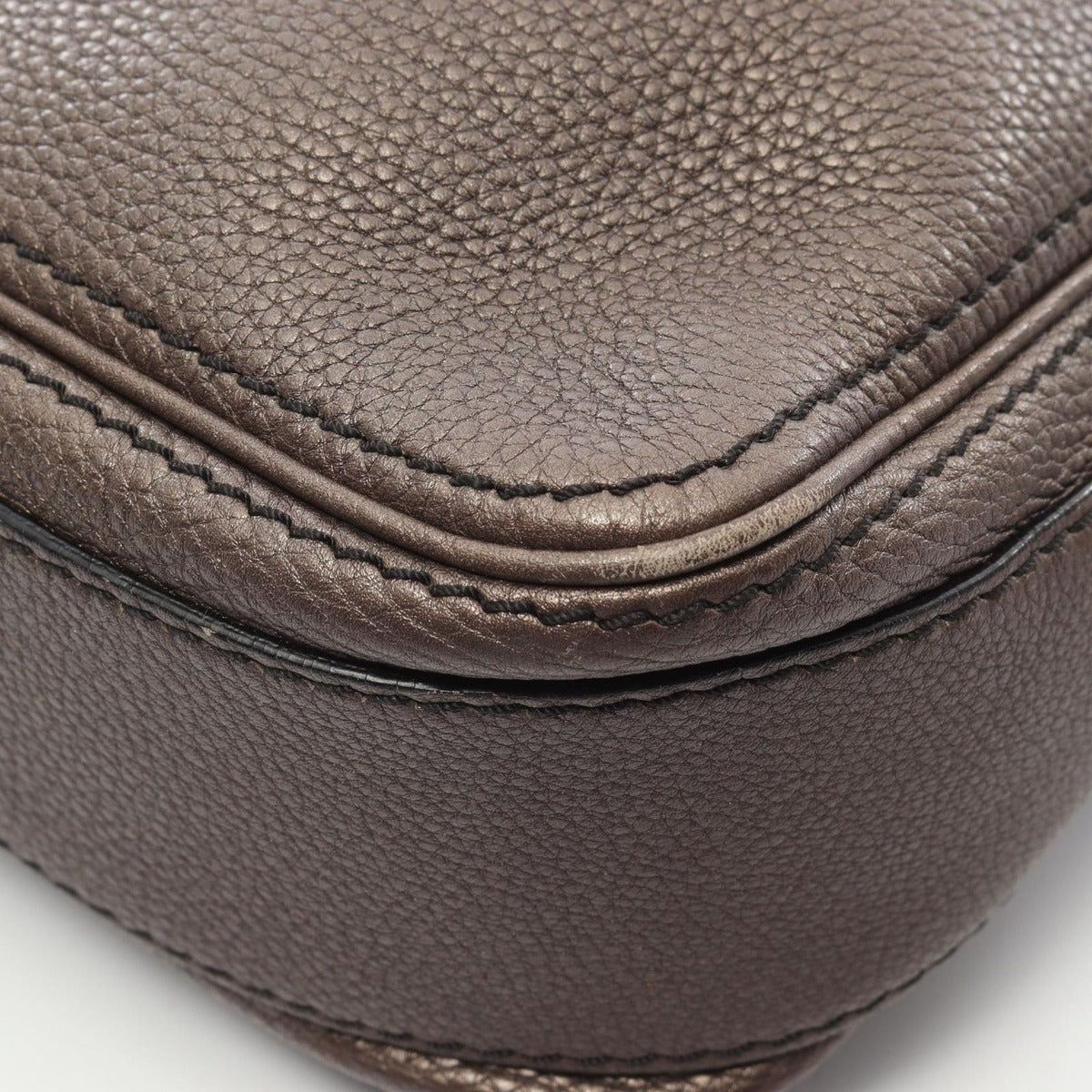 Celine Shoulder Bag Bronze Leather — view 7